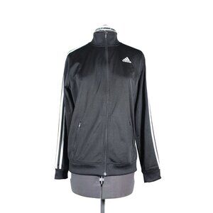 Adidas essentials classic 3-stripe mock neck full zip track warmup jacket L‎